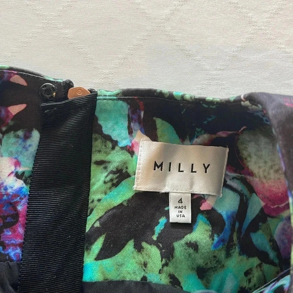Milly Coco Orchard‎ Printed Sheath Dress Size 4 EUC - Picture 3 of 6
